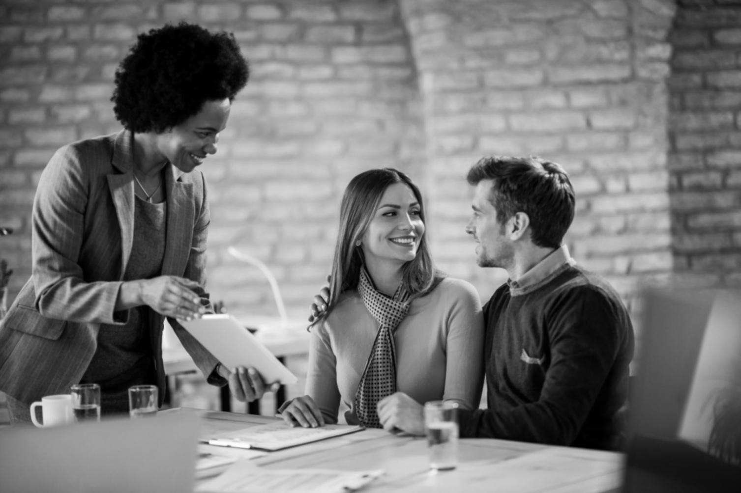 Financial risk assessment team conducting comprehensive business analysis